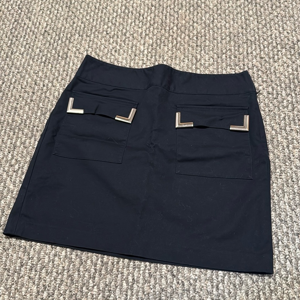 MICHAEL Michael Kors Black Skirt with Gold Accents